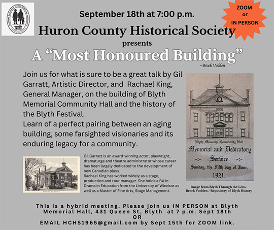 Blyth Memorial Hall Meeting